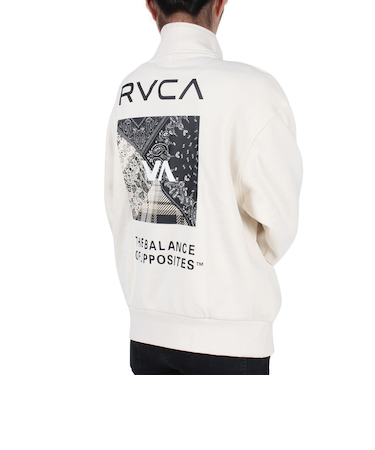 ルーカ（RVCA）BANDANA BOX LOGO HALF ZIP トレーナー BD044156 CLO