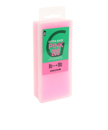 ガリウム固形 ワックス スキー スノーボード EXTRA BASE PINK 200 21SW2080