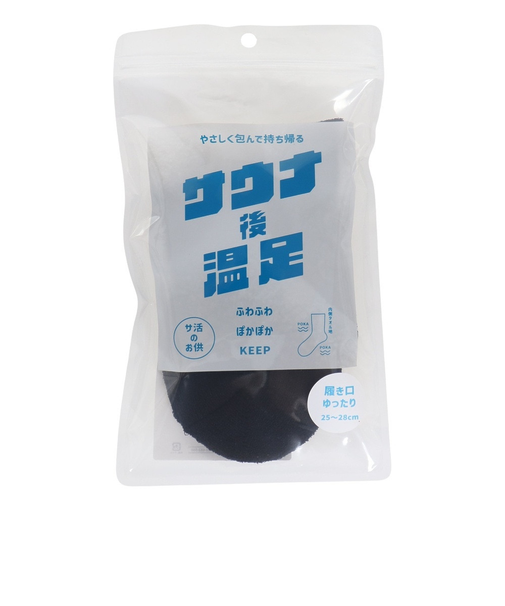 クー（Coo.）サウナ後 温足 ソックス 894Q3OK0310 BLK