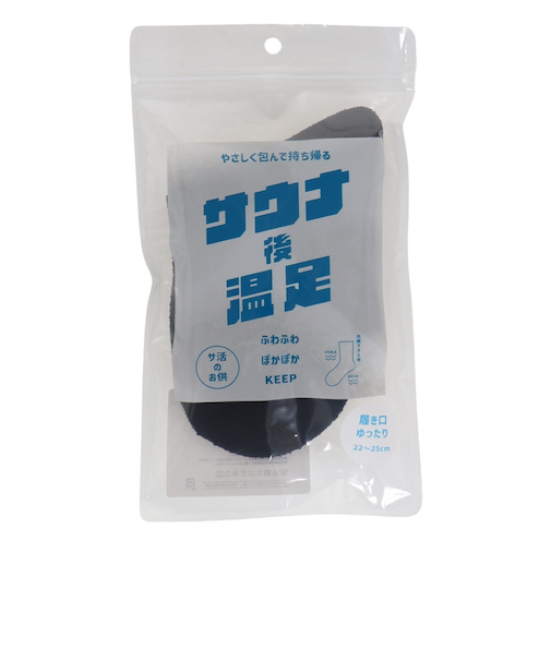 クー（Coo.）サウナ後 温足 ソックス 895Q3OK0306 BLK