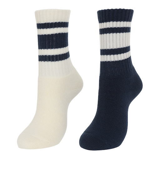 クー（Coo.）やわらかバルキー靴下 895Q3OK0246 OFFNVY