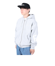 ルーカ（RVCA）FAKE RVCA ジップフーディー スウェットジャケット BD042157 HTG