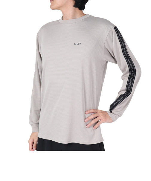 ザ・ワープ・バイ・エネーレ(The Warp By Ennerre)LINED GRAPHIC 長袖Tシャツ WB3QJB13 BGE