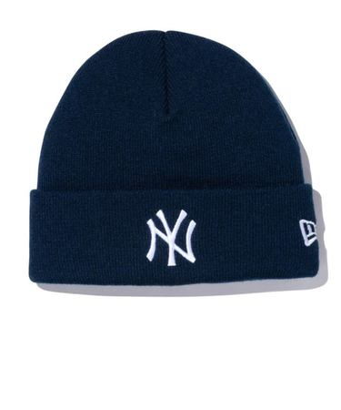 ニューエラ（NEW ERA）帽子 キッズ ニット帽 ベーシック カフニット MLB Team Logo ニューヨーク・ヤンキース 13762883 子供 紺