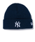 ニューエラ（NEW ERA）帽子 キッズ ニット帽 ベーシック カフニット MLB Team Logo ニューヨーク・ヤンキース 13762883 子供 紺
