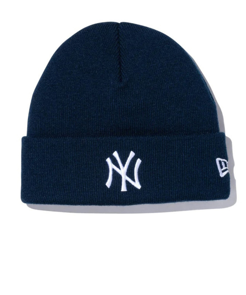 ニューエラ（NEW ERA）帽子 キッズ ニット帽 ベーシック カフニット MLB Team Logo ニューヨーク・ヤンキース 13762883 子供 紺