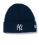 ニューエラ（NEW ERA）帽子 キッズ ニット帽 ベーシック カフニット MLB Team Logo ニューヨーク・ヤンキース 13762883 子供 紺