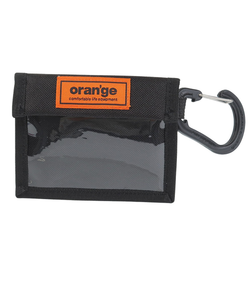 オレンジ（ORANGE）パスケース カラビナ付き PASS CASE YOKO 201249 1001