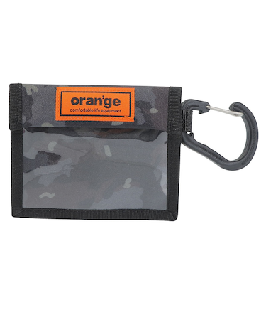 オレンジ（ORANGE）パスケース カラビナ付き PASS CASE YOKO 201249 2036