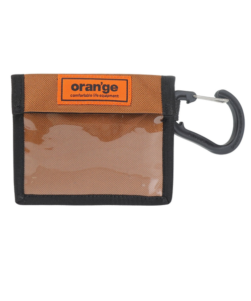 オレンジ（ORANGE）パスケース カラビナ付き PASS CASE YOKO 201249 2038
