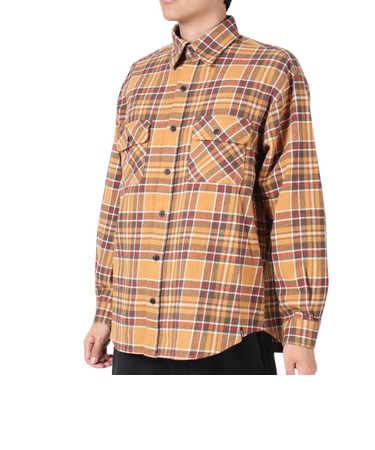エスエーエス（S.A.S）ネルチェックCPOシャツ SAS2325800-29:BROWN