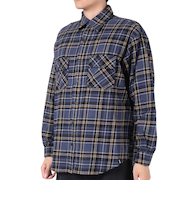 エスエーエス（S.A.S）ネルチェックCPOシャツ SAS2325800-79:NAVY