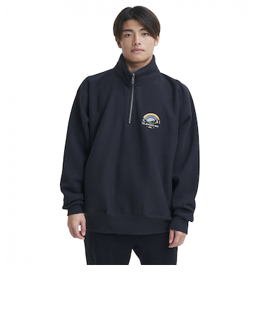 クイックシルバー（Quiksilver）BLOOMS ハーフジップスウェット 23FWQZP234064BLK