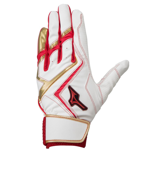 ミズノ(MIZUNO)ジュニア バッティング用グローブ 野球 ウィルドライブ レッド 両手用 22AW 1EJEY24001