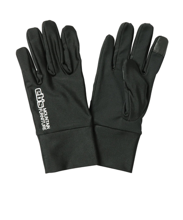 エビス（ebs）インナーグローブ 五本指タイプ 薄手 タッチスクリーン 4300028-USU USU INNER BK