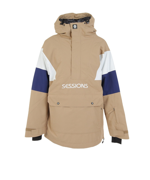 セッションズ（SESSIONS）スキー スノーボード ウェア ジャケット CHAOS プルオーバージャケット SSFW230013 BEG
