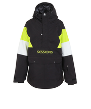 セッションズ(SESSIONS)スキー スノーボード ウェア ジャケット CHAOS プルオーバージャケット SSFW230013 BLK