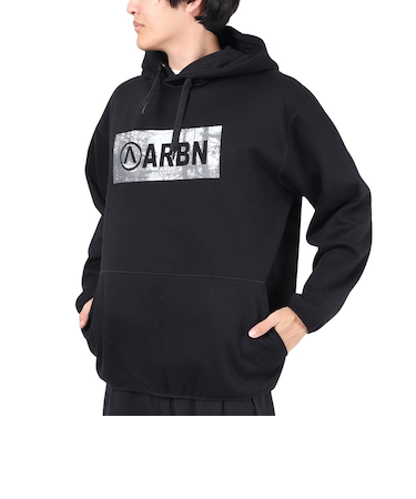 エアボーン（ARBN）フリーススウェットフーディー AB23FWM-APP416BLK