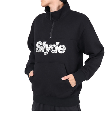 スウェットシャツ フリースハーフジップ SL23FWM-APP006BLK