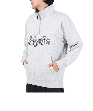 スウェットシャツ フリースハーフジップ SL23FWM-APP006MGRY