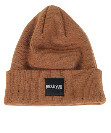 セッションズ（SESSIONS）ニット帽 ベーシックカフワッチ 23080255 BEG 防寒 フリーサイズ ユニセックス ブラウン