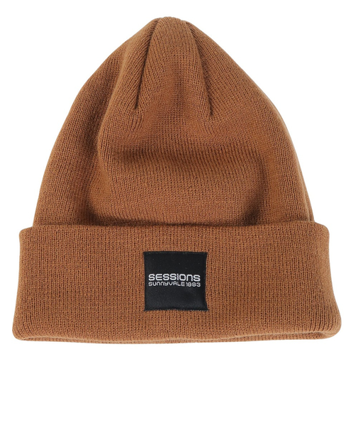 セッションズ（SESSIONS）ニット帽 ベーシックカフワッチ 23080255 BEG 防寒 フリーサイズ ユニセックス ブラウン