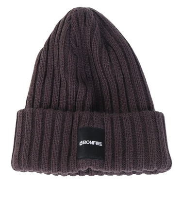 ボンファイアー（Bonfire）ニット帽 ボリュームリブカフワッチ 20BNF3FST2293 CGRY 防寒 フリーサイズ チャコールグレー