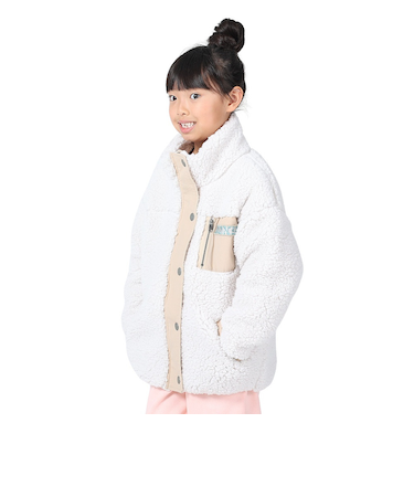 ロキシー（ROXY）ジュニア MINI UPON US ジップボアジャケット 23FWTJK234083NAT