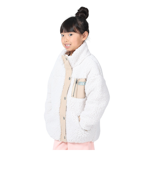 ロキシー（ROXY）ジュニア MINI UPON US ジップボアジャケット 23FWTJK234083NAT