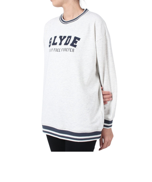 ワッペン長袖スウェット SL23FWL-APP005LGRY