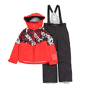 デサント（DESCENTE）ジュニア スーツ スキーウェア ジャケット パンツ 上下セット DWJWJH01X ERD サイズ調整