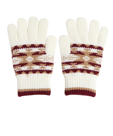 クー（Coo.）ジュニア 手袋 ウォームニットグローブ 防寒 裏起毛 902Q3SN0006OWHT Sサイズ