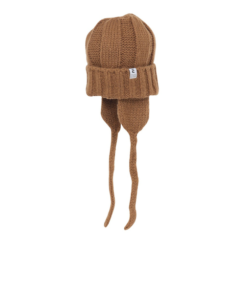 エルケクス(ELKEX)ニット帽 イヤーカバーカフワッチ EKL3FA0021 BEG 防寒 フリーサイズ 耳当て付き ベージュ