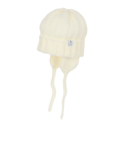 エルケクス(ELKEX)ニット帽 イヤーカバーカフワッチ EKL3FA0021 OWHT 防寒 フリーサイズ 耳当て付き 白