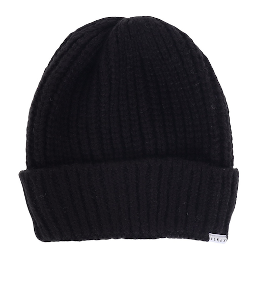 エルケクス（ELKEX）ニット帽 ビッグカフワッチ EKL3FA0022 BLK 防寒 フリーサイズ 黒