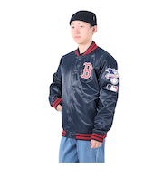 野球ウェア ジャケット サテン ML2323FW0011-NVRD