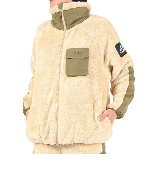 リーフ（REEF）SHERPA A FLEECE HIGH NECK ZIP UP ジャケット RFPKM2304-BEG