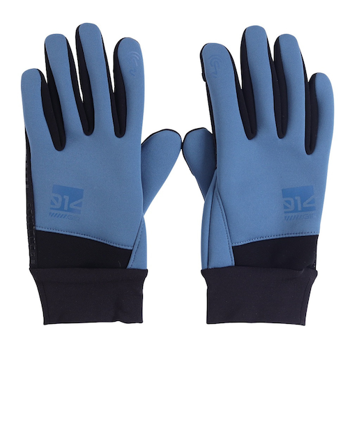 手袋 ヒートクロス 防風 グローブ 防寒 WG3F0013-WA900-GRSN BLU