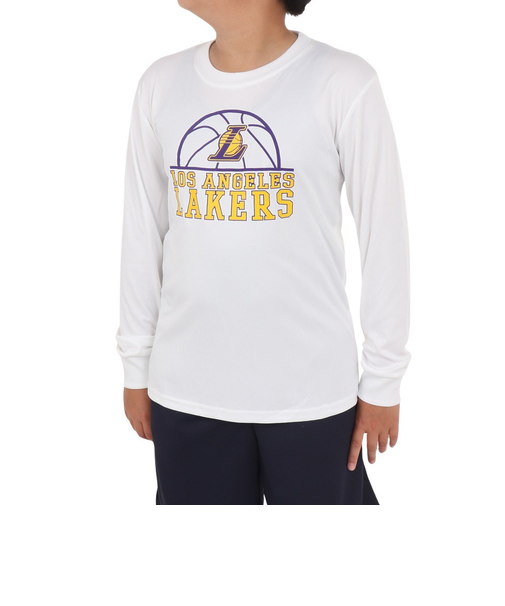 エヌビーエー（NBA）バスケットボールウェア 長袖Tシャツ ロサンゼルス・レイカーズ 3AAE-LAKERS