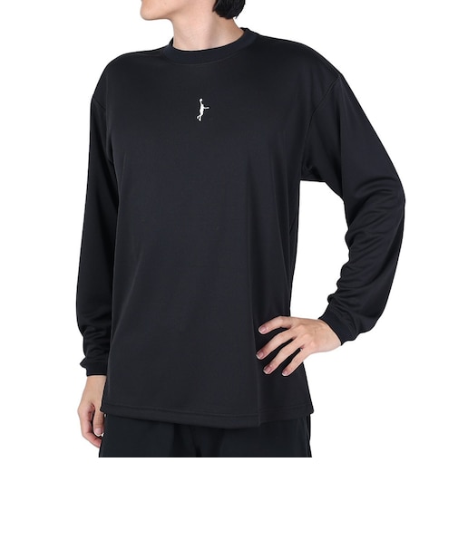 インザペイント（IN THE PAINT）バスケットボールウェア 長袖Tシャツ ITP23408BLK/WHT