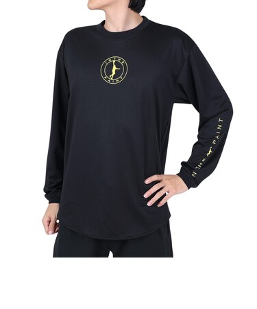 インザペイント（IN THE PAINT）バスケットボールウェア 長袖Tシャツ ITP23435BLK/LMN