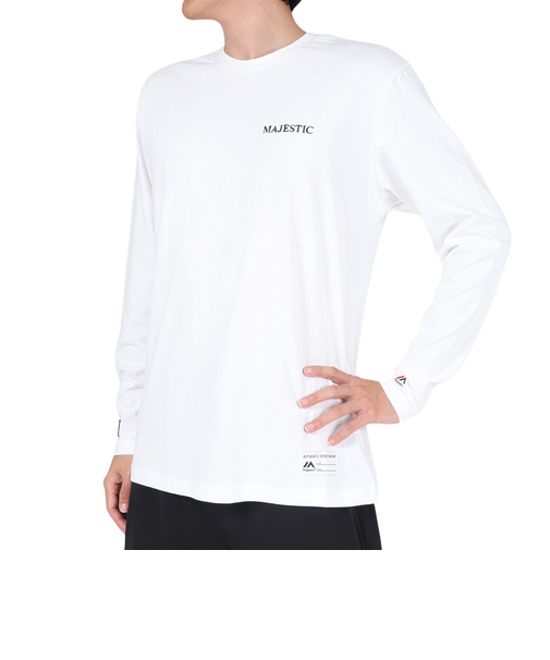 マジェスティック（MAJESTIC）長袖Tシャツ OT0323FW0003-WHT