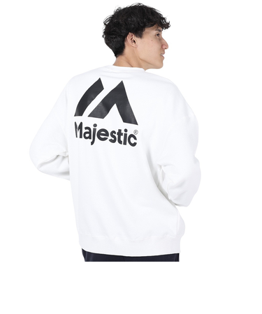 マジェスティック（MAJESTIC）クルースウェットシャツ OT0523FW0002-WHT