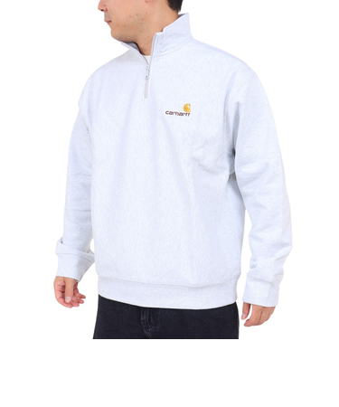カーハート(CARHARTT)ハーフジップ AMERICANSCRIPT スウェットシャツ I027014482XX23FW