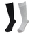 エアボーン（ARBN）ヒートクロス クルーソックス 底切り替え GRY/BLK 2足組 AB43AC1611 GRY25 防寒