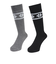 エアボーン（ARBN）ヒートクロス クルーソックス 雪 GRY/CGY 2足組 AB43AC1599 GRY22 防寒