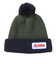 エクストララージ（XLARGE）POMPOM バイカラー ニットキャップ 101234051010-GREEN