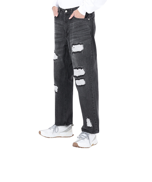エクストララージ（XLARGE）DISTRESSED デニムパンツ 101234031010-BLACK