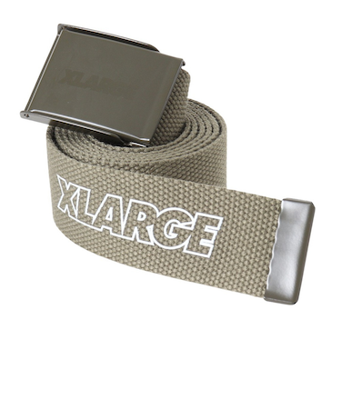 エクストララージ（XLARGE）スタンダードロゴ EZ LOC ベルト 101234054002-OLIVE