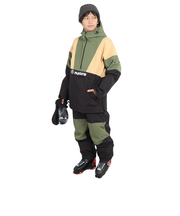 エアボーン(ARBN)ボードウェア 上下セット プルオーバー スーツ AB43WW1525 KHK